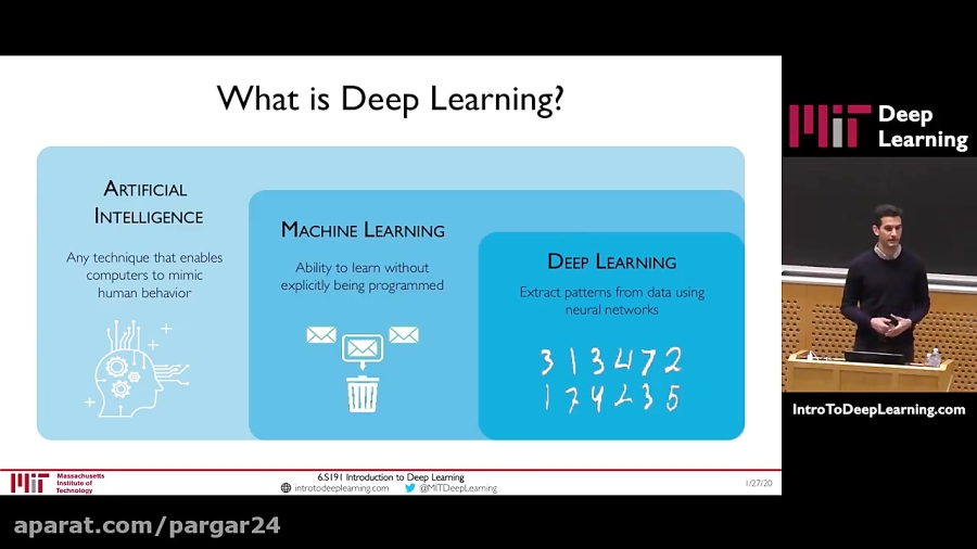 Mit Machine Learning To Deep Learning Course جلسه اول کورس Deep Learning دانشگاه MIT