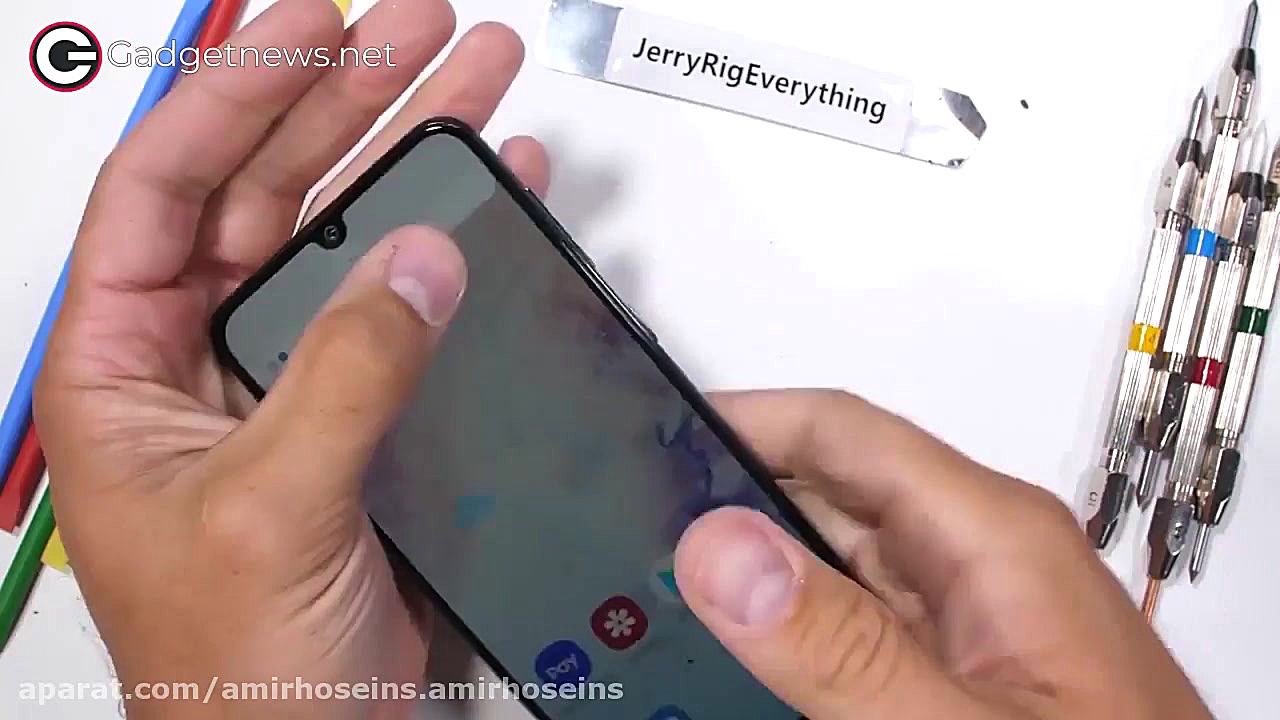 تست مقاومت سامسونگ گلکسی ای ۵۰...