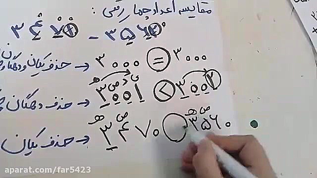 مقایسه اعداد چهاررقمی با حذف م...