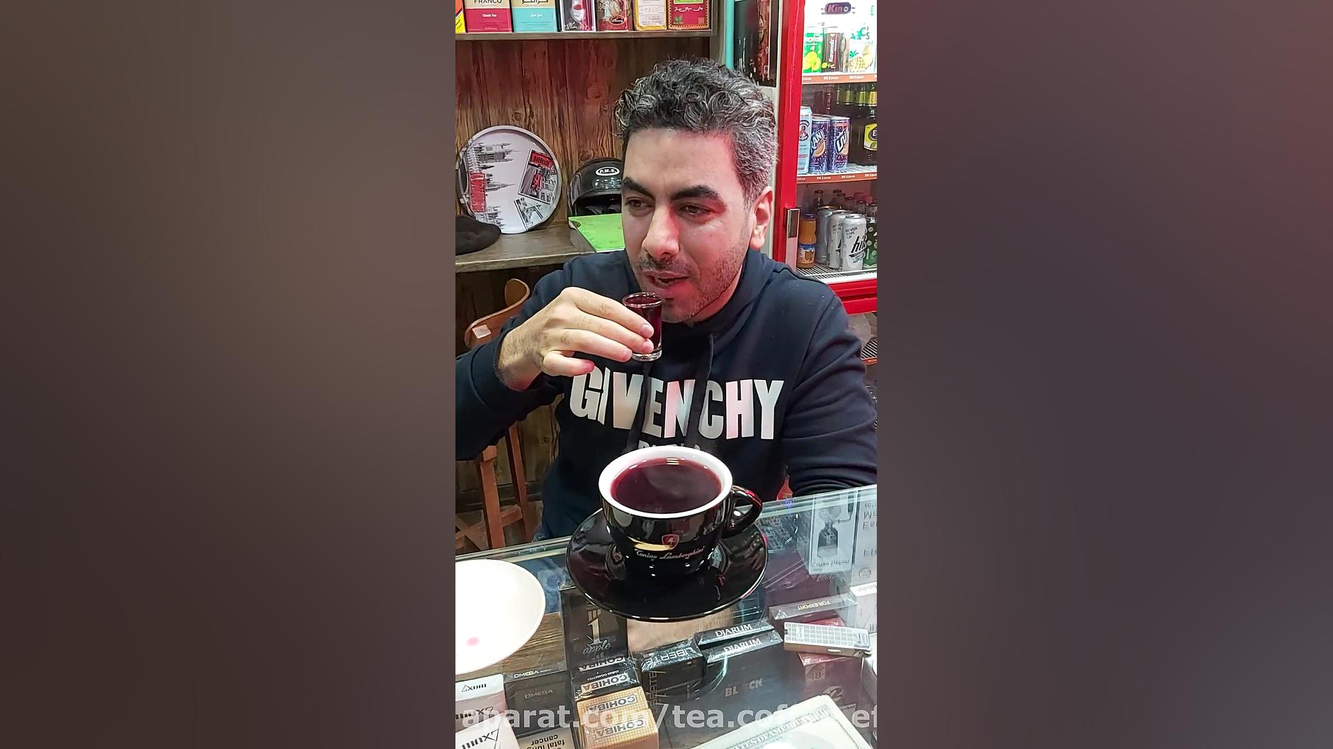 تست چای ترش در چای و قهوه حاج...