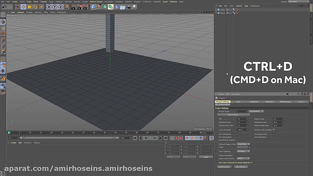 ورقه طلا  نرم افزار Cinema 4D...