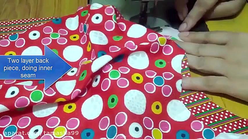 خیاطی  آموزش دوخت تاپ زنانه زی...