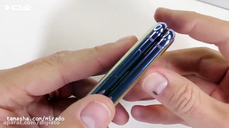 تست مقاومت گوشی تاشو سامسونگ گ...