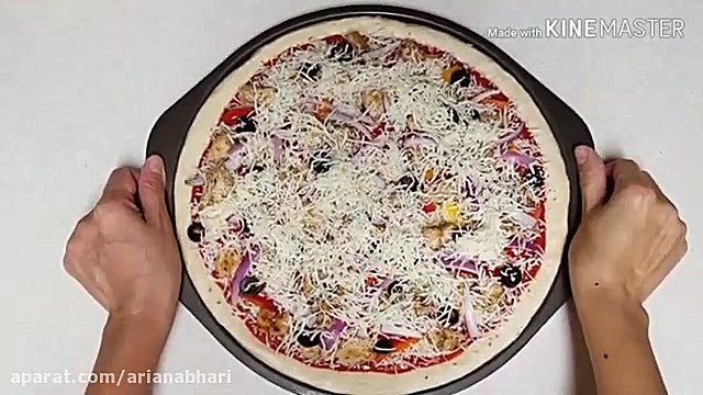 لذت آشپزی  طرز تهیه پیتزا مرغ