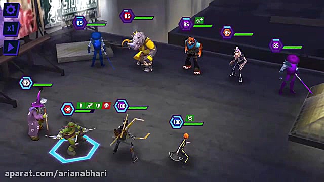 گیم پلی بازی لاک پشت های نینجا...