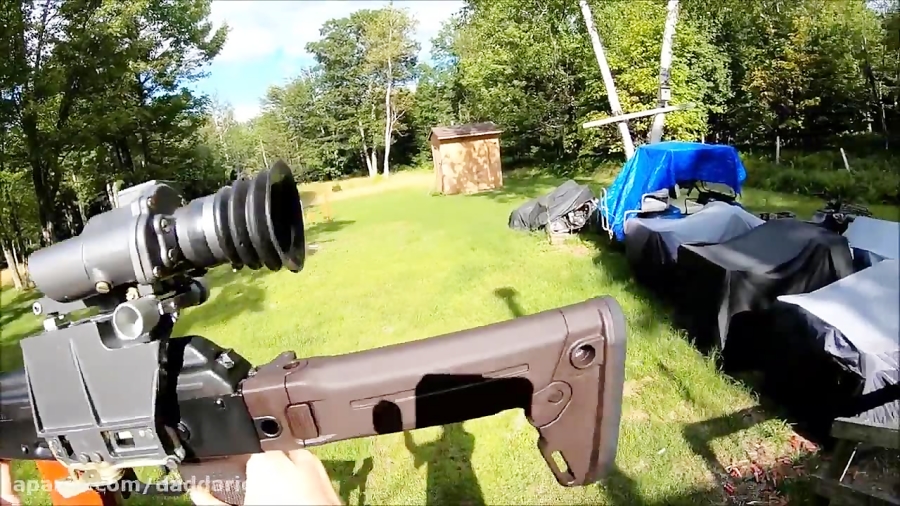 شلیک با اسلحه کلاشینکف AK 74 م...