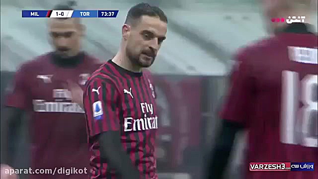 خلاصه بازی آث میلان 1  0 تورین...
