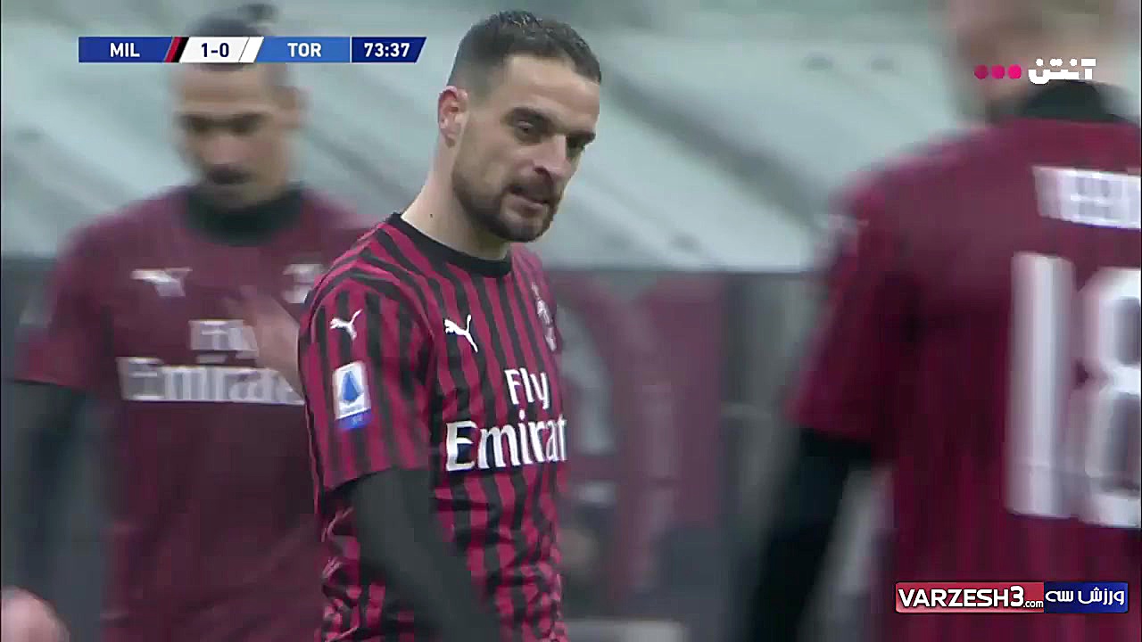 خلاصه بازی آث میلان 1  تورینو...