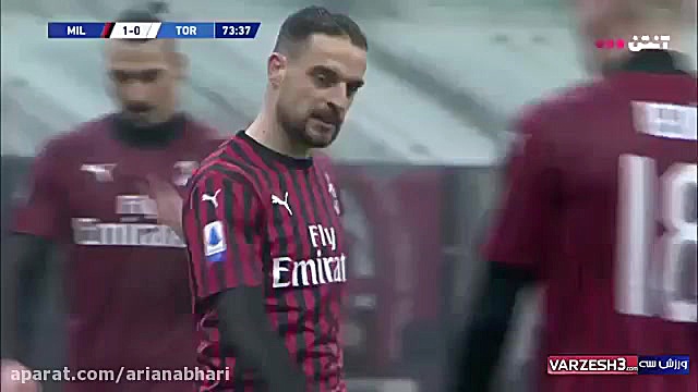 خلاصه بازی آث میلان  تورینو