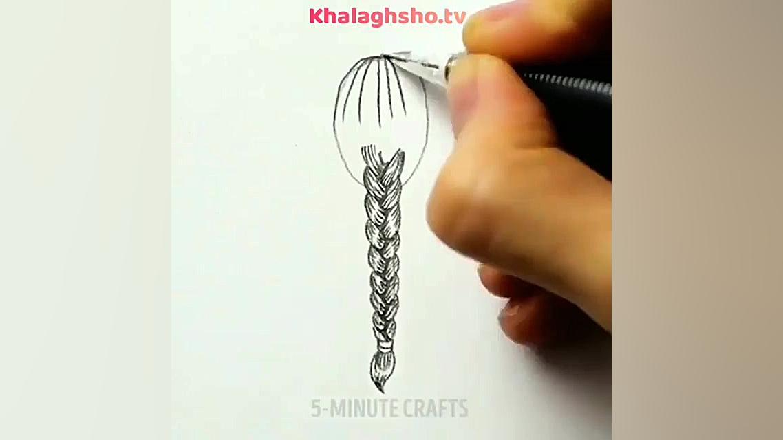 آموزش آسان نقاشی دخترانه