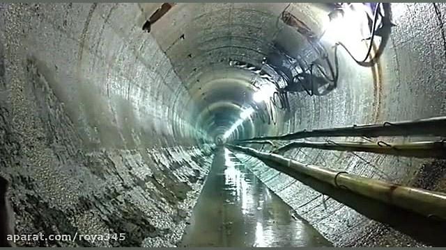 فیلمی از انفجار داخل تونل و رف...