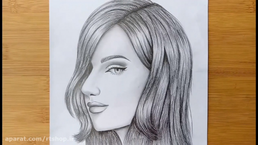 آموزش نقاشی چهره دخترانه