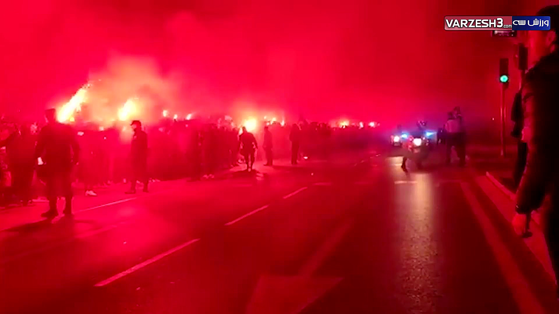 آتش بازی هواداران اتلتیکو پس ا...