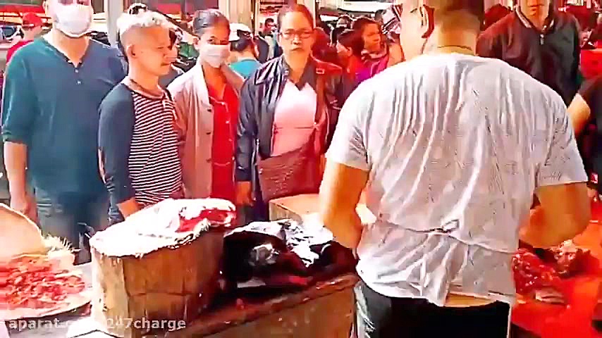 بازار مواد غذایی ووهان و شگفتی...