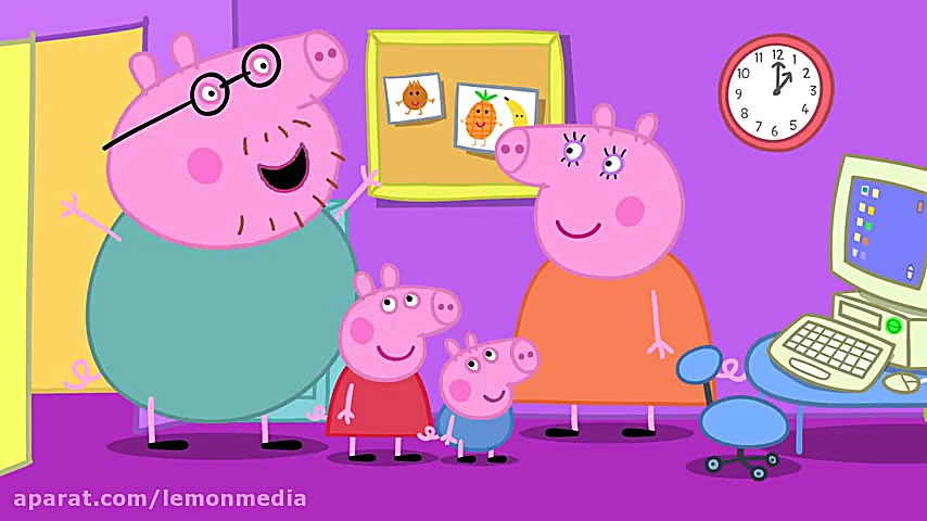 کارتون پپا پیگ  دوچرخه پپا