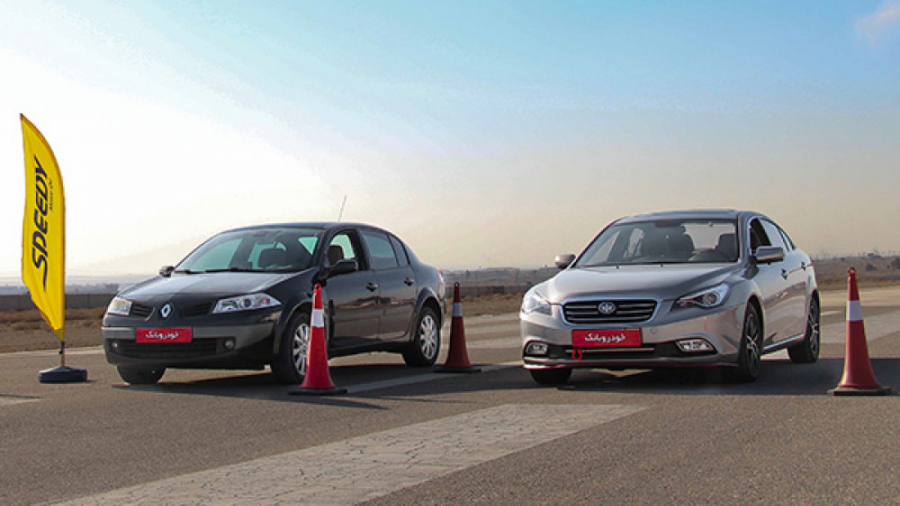 مسابقه درگ رنو مگان و بسترن B5...