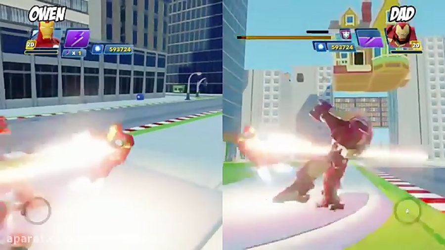 نبرد مرد آهنی در مقابل هالک آه...