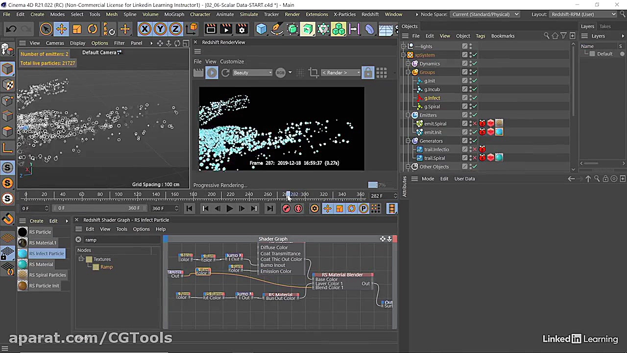 آموزش تکنیک های X Particles و...