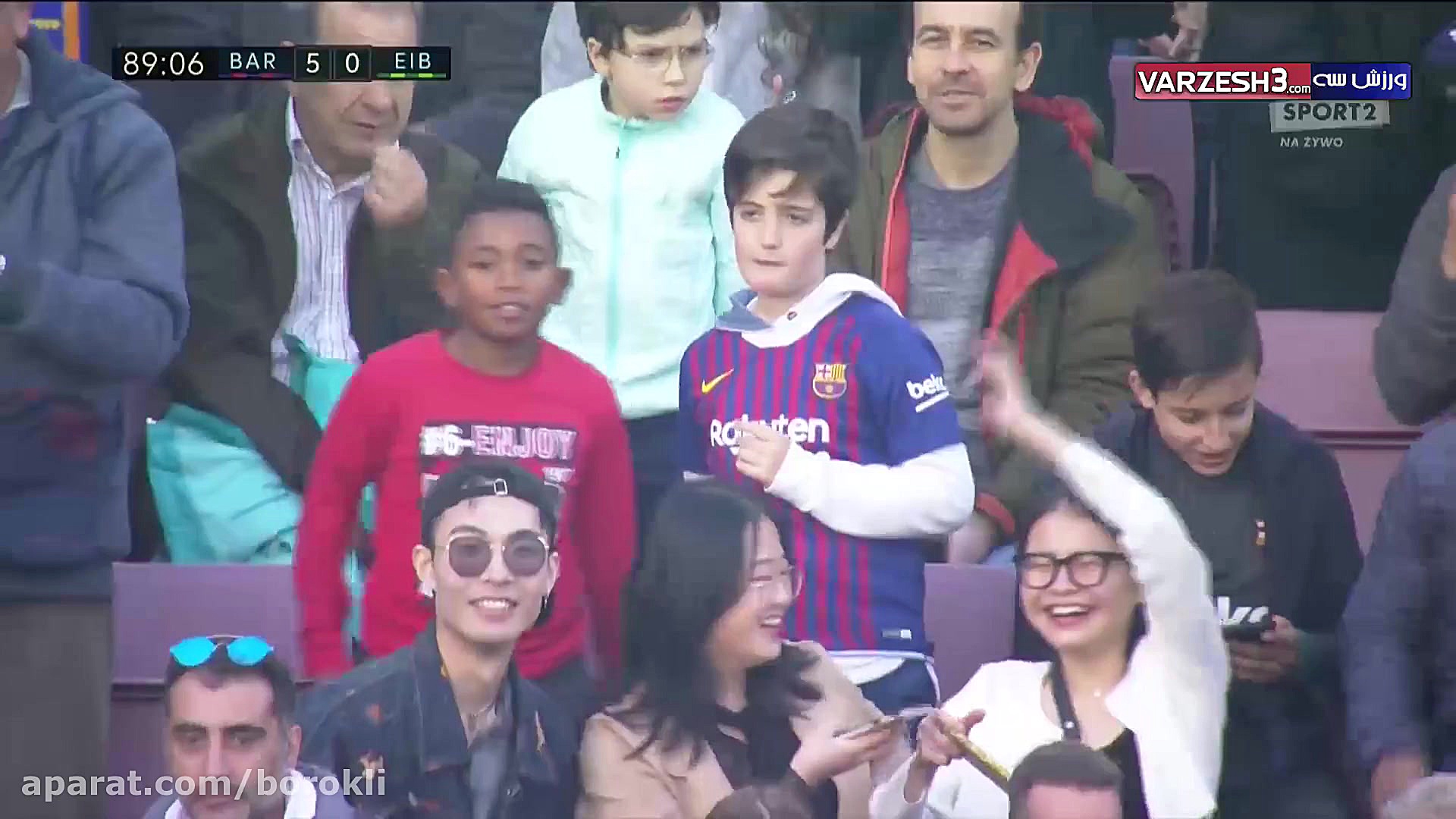 خلاصه بازی بارسلونا 5  ایبار 0...