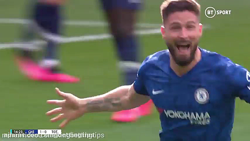 خلاصه بازی چلسی 2  تاتنهام 1