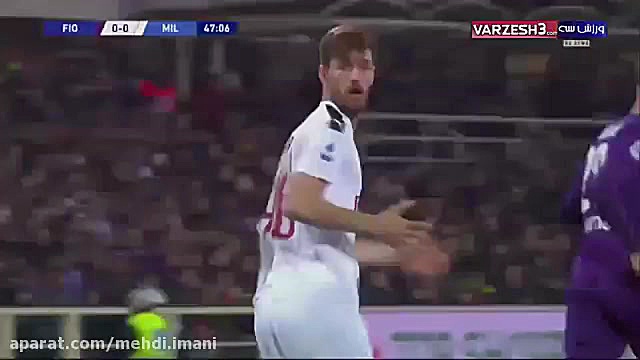 خلاصه بازی فیورنتینا  آث میلان...