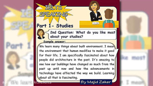 IELTS Speaking  Part 1  Studie...
