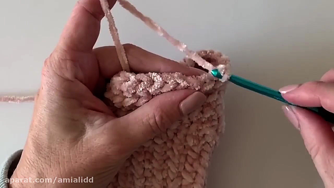 آموزش بافتنی با قلاب : دستکش ب...