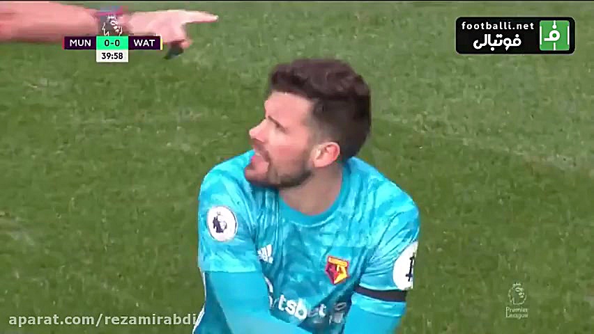 گل اول منچستر یونایتد به واتفو...