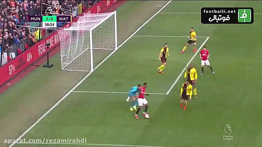 گل دوم منچستریونایتد به واتفور...
