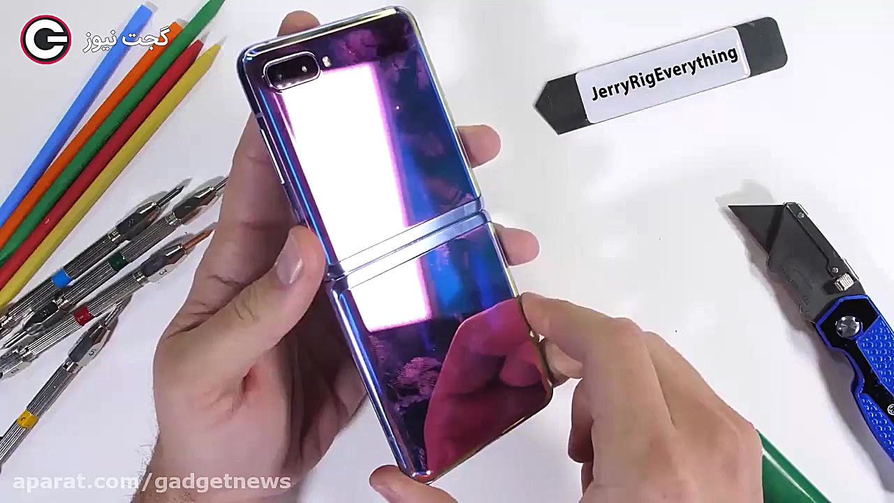 تست مقاومت سامسونگ گلکسی زد فی...