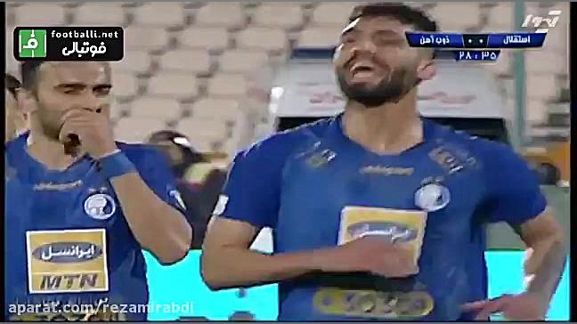 خلاصه بازی استقلال ۲ ۱ ذوب آهن