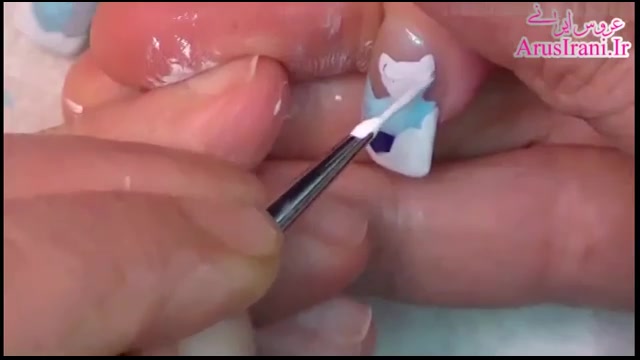 آموزش کامل طراحی ناخن 6  خرس ق...