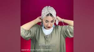 آموزش جالب بستن شال به شکل کلا...