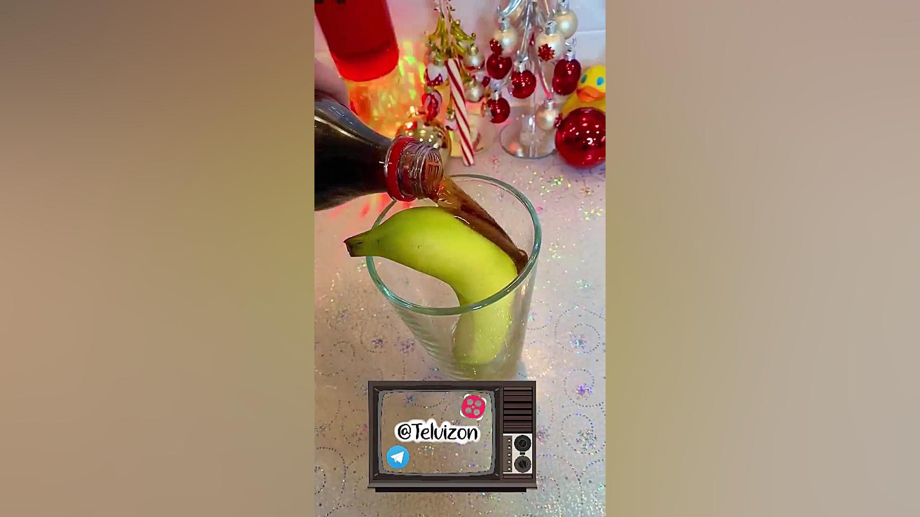 وقتی موز را توی شیر و نوشابه ب...