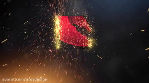 پروژه افتر افکت نمایش لوگو آتش...