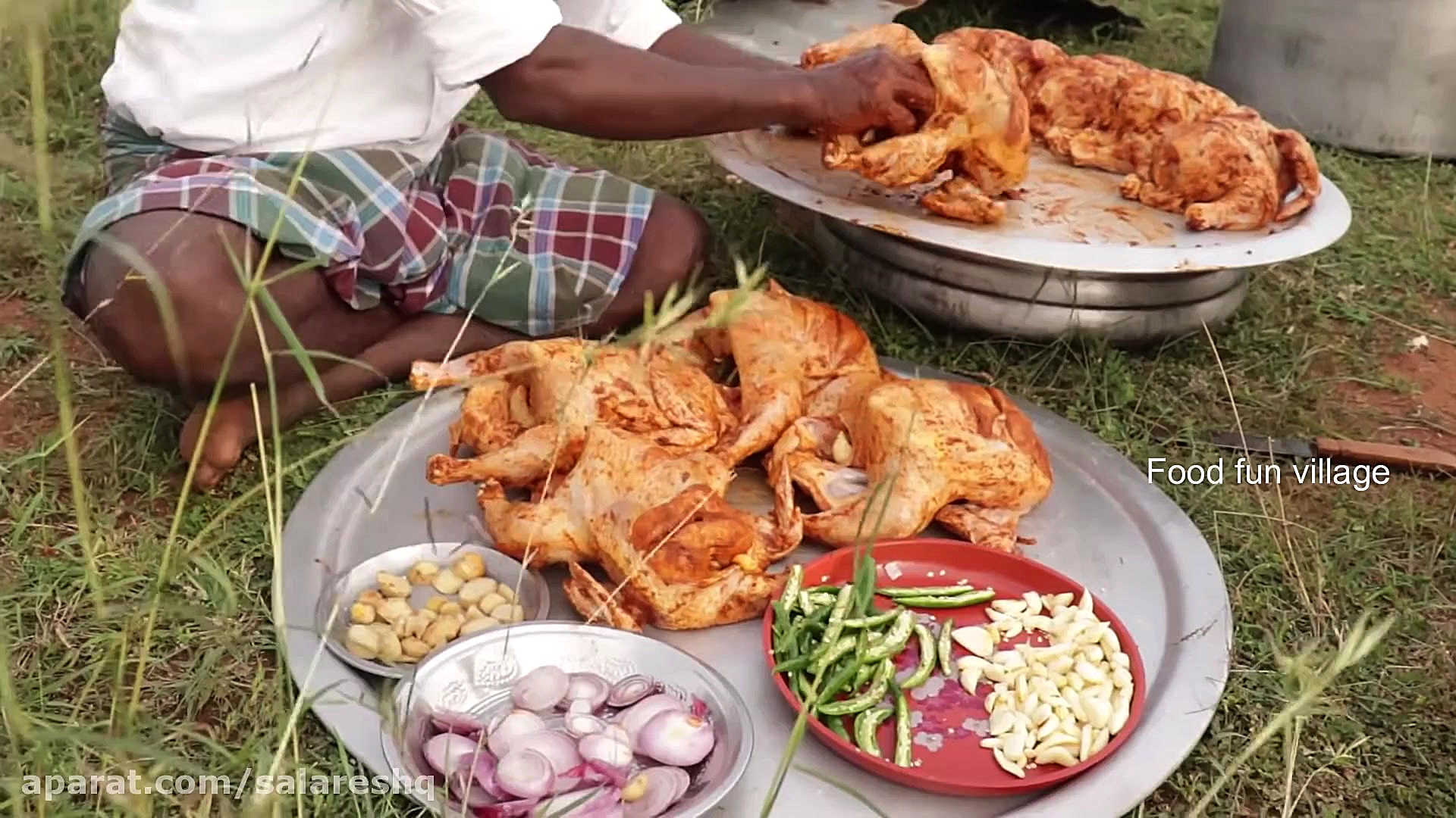 آموزش آشپزی مرغ بریانی عربی دو...