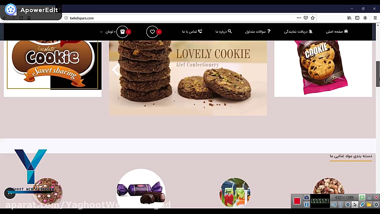 نمونه کار وب&zwnj;سایت معرفی م...