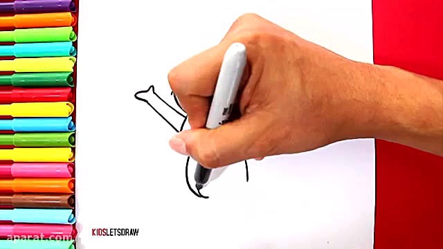 آموزش نقاشی کودکان &quot;دخترک...