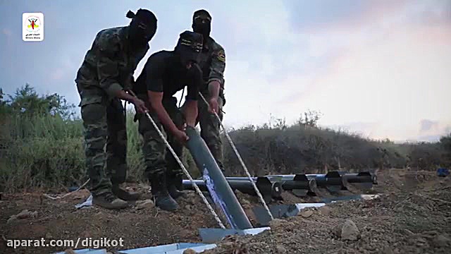 لحظه شلیک راکت و موشک جهاد اسل...