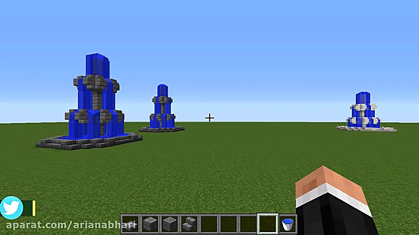 آموزش ساخت آبشار در ماین کرافت