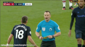 خلاصه بازی آرسنال ۳  اورتون ۲