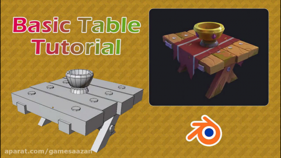 با مدل کردن یک میز ساده گیمینگ...