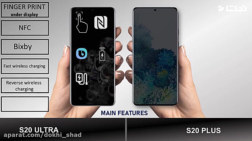 مقایسه گوشی Galaxy S20 ULTRA ب...