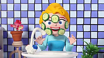 کلیپ کودکانه خمیر بازی آب بازی...