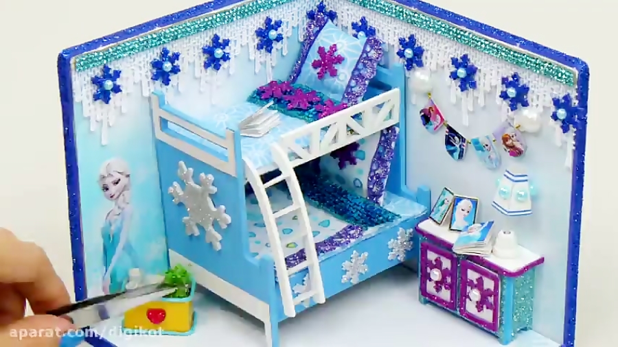 ساخت اتاق خواب زیبا برای عروسک...