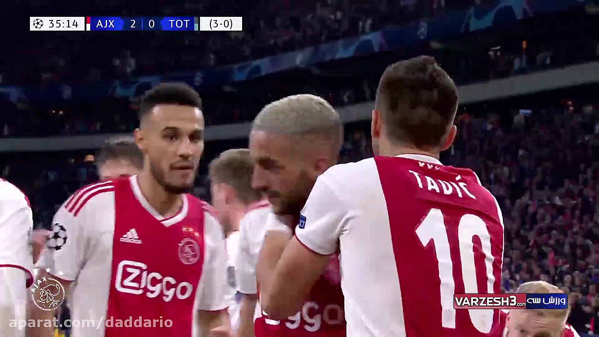 10 گل برتر حکیم زیاش، بازیکن ج...