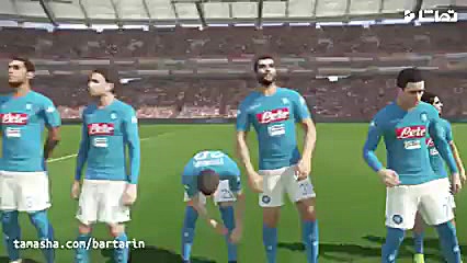 بازی PES 2018 گیم پلی ناپولی و...