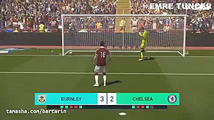 صحنه پنالتی بازی PES 2018  چلس...