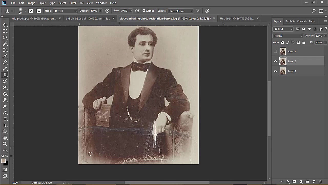 بازسازی و ترمیم عکس های قدیمی...