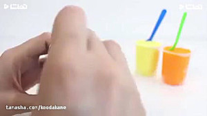 خمیر بازی کودکانه با اسباب باز...